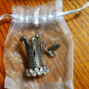 Plunder Jewelry Silver Crown charm